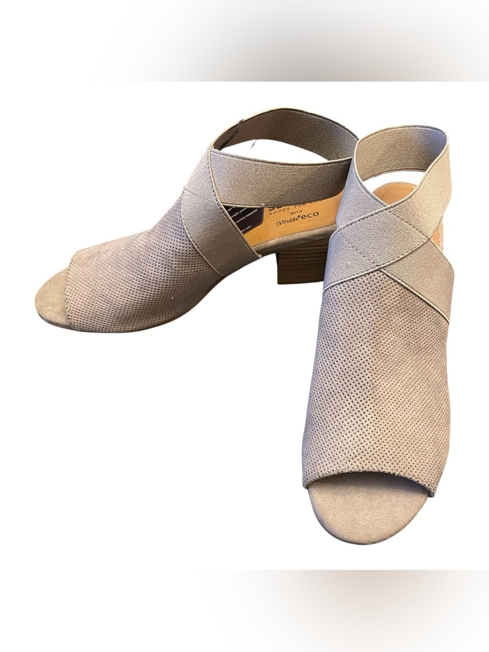 Sonoma Ortholite Stonefish Shoe Sandal Women 8.5 Slingback Ankle Block